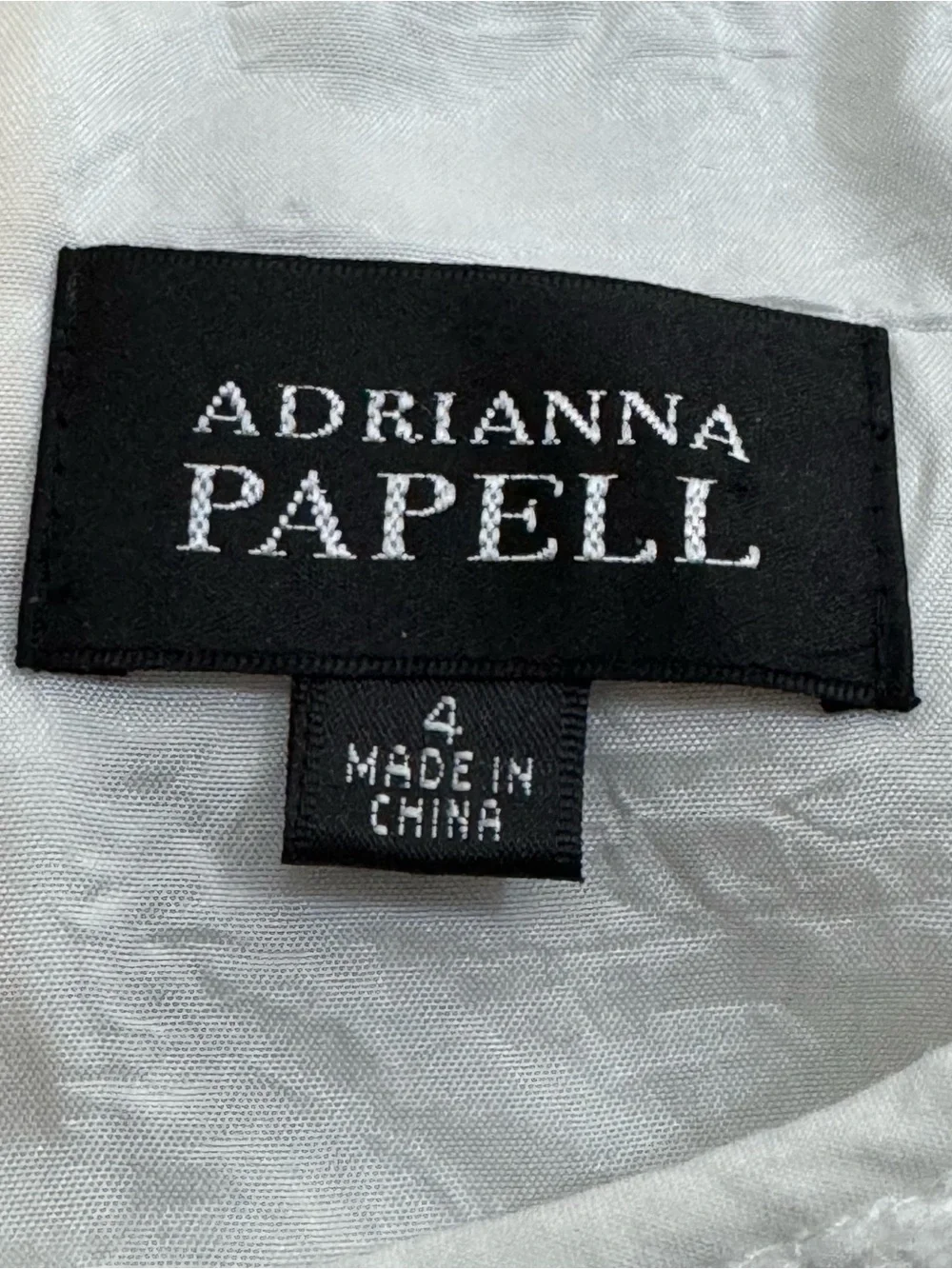 Adrianna Papell White Lace Bodice Midi Dress with Waist Tie - Picture 5 of 9